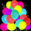 110 Pack Colored Uv Neon Balloons Glow Balloons Neon Party Decorations Glow In The Dark Party Supplies Balloons Black Light Neon