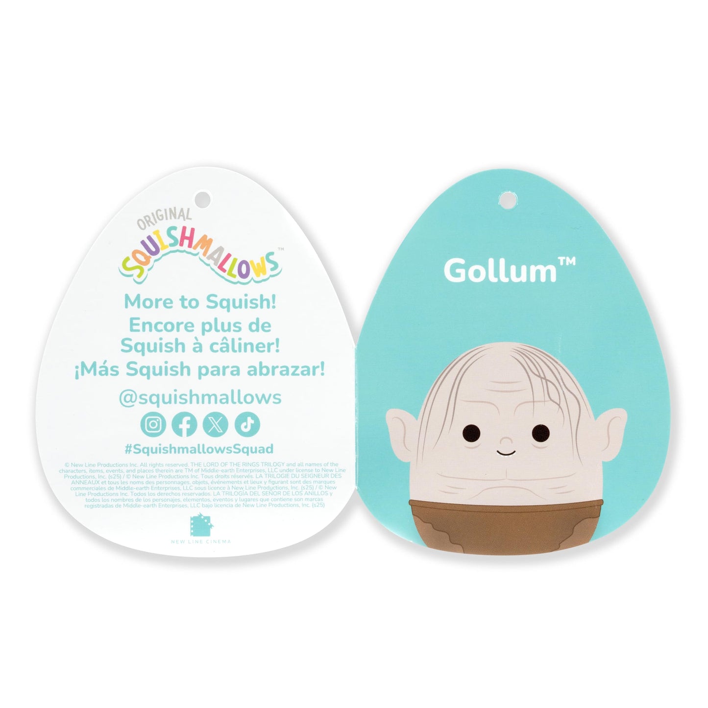 Squishmallows Gollum Plush 10in - Ultrasoft Polyester - Official Jazwares Toy