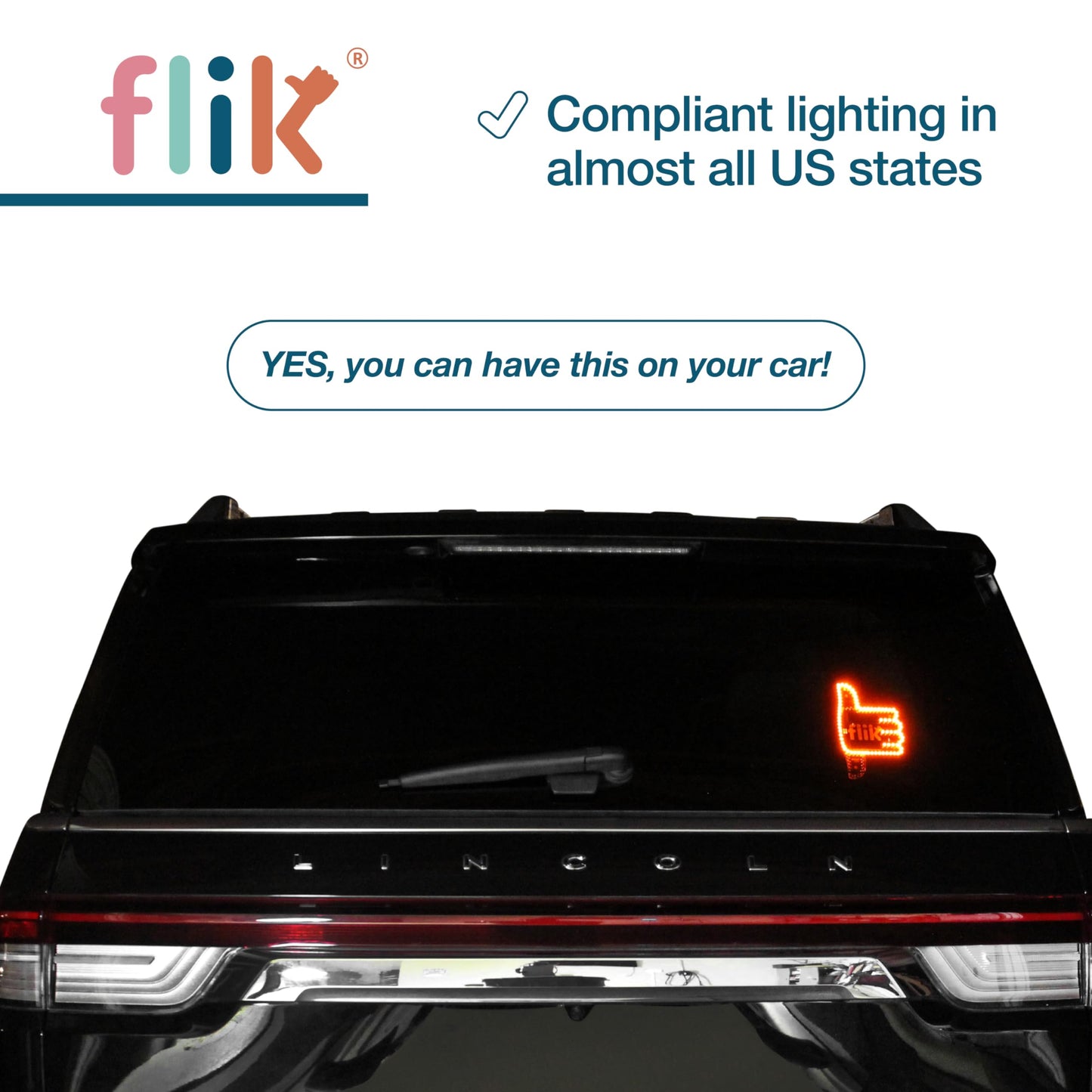 Flik Peacemaker - Thumbs Up & Down Light - Hottest Gifted Car Accessories, Truck Accessories, Car Gadgets & Road Rage Signs For