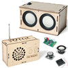 ANNISOKA STEM Building Kits for Kids 8-16, DIY FM Radio, Engineering Circuits, Model DK01, Wood