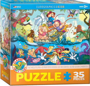 Eurographics 35-Piece Classicic Fairy Tales The Three Little Pigs Puzzle