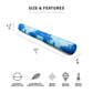 Big Joe Noodle No Inflation Needed Pool Float, Paintbrush Blue Double Sided Mesh, Quick Draining Fabric, Jumbo 4 Feet