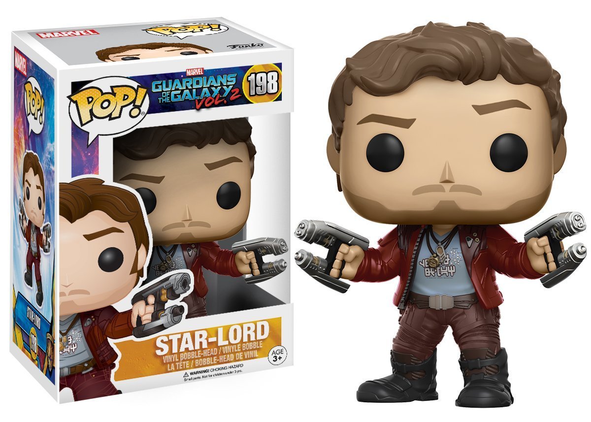 Funko Pop! Marvel: Guardians Of The Galaxy Vol. 2 - Star Lord Vinyl Figure (Bundled With Pop Box Protector Case)