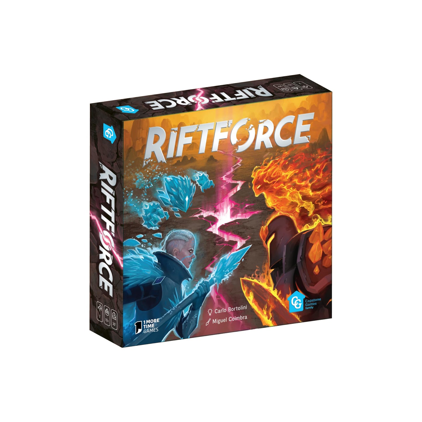 Capstone Games Riftforce Strategy Board Game, 30 Min Play, Ages 10+, Cardboard, Mixed Color, Model 850000576360