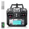 Hawk'S Work Fs-I6X 10 Ch Transmitter, 2.4Ghz Rc Controller With Fs-Ia6B Receiver For Drone Multirotor Airplane Helicopter Car Ta