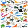 Fxmhehbb 46 Pack Mini Ocean Sea Animals Toys, Assorted Vinyl Plastic Ocean Animal Figures Sea Creatures Toys For Kids Party Favo