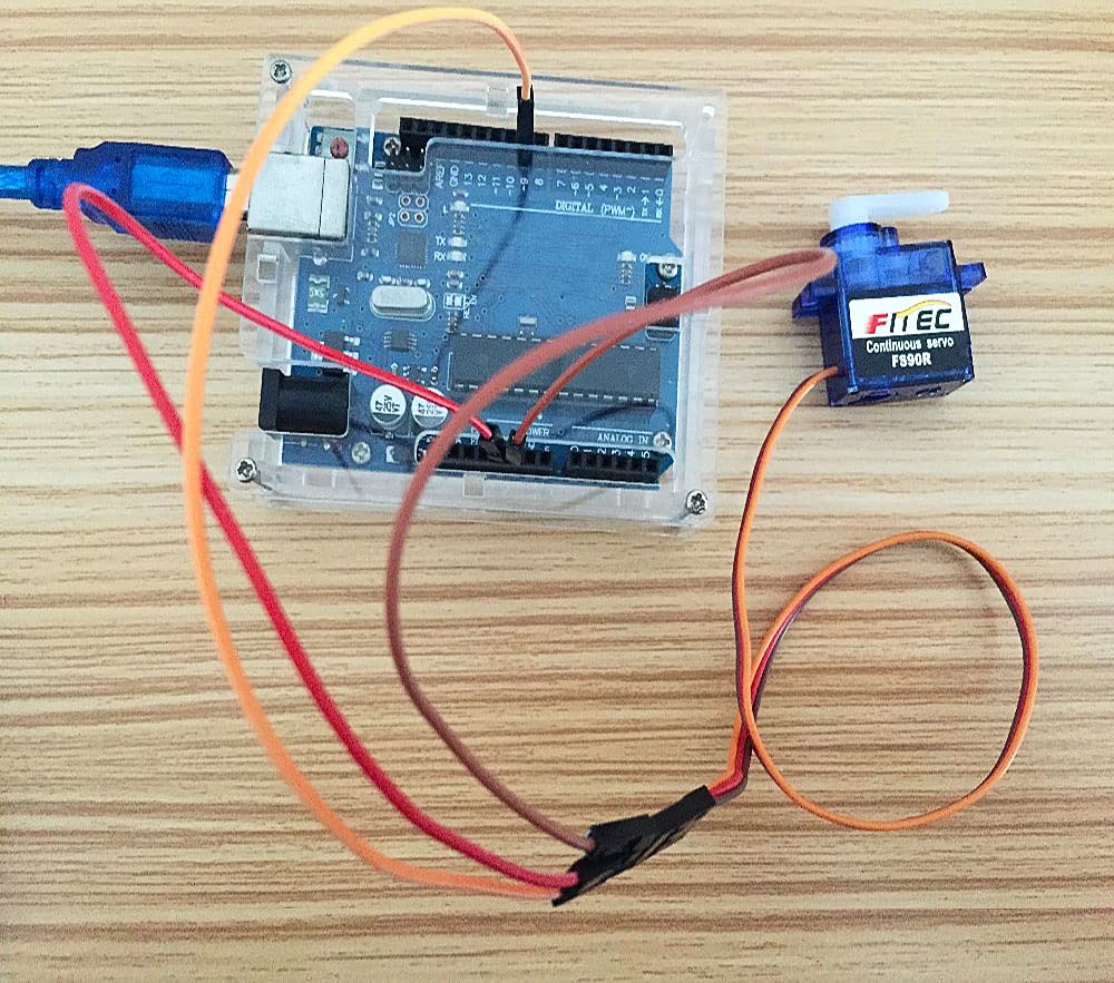 Geekstory Feetech FS90R 360 Degree Continuous Rotation Micro Servo Motor + RC Tire Wheel for Arduino Micro:bit (Pack of 4)