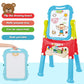 Mojitodon Kids Easel - Double-Sided Adjustable Art Easel with Accessories, Blue, Plastic