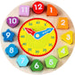 Learn To Tell Time Wooden Shape Sorting Clock Montessori Learning Toy