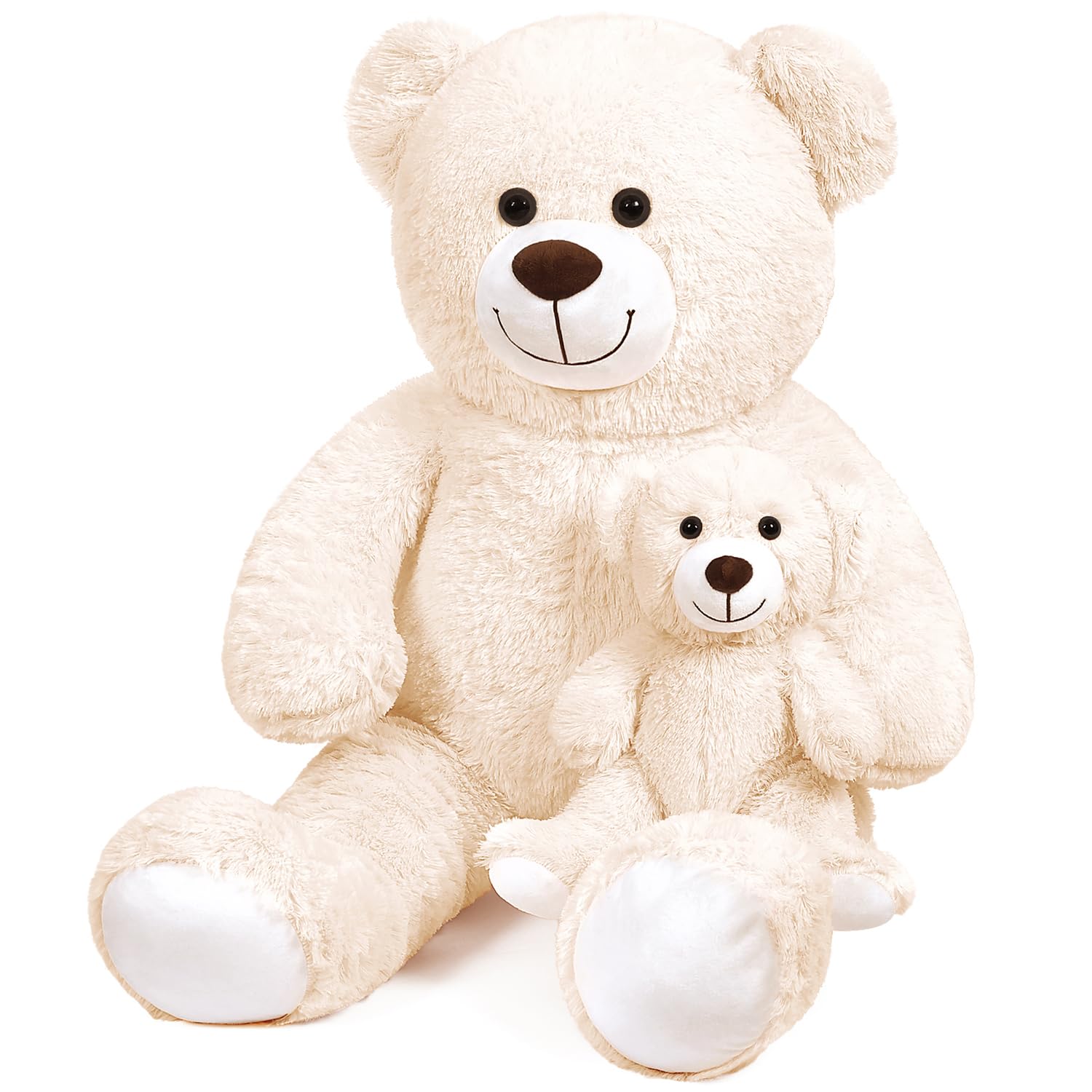 Yeqivo Big Teddy Bear Stuffed Animal Big Teddy Bear Mama With Baby Giant Teddy Bear Stuffed Animal Bear For Kids, Girlfriend On