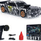 Toucan Rc Hobby 1:43 Ready To Run Race Car Gyro Drift Car 4Wd Traffic Cones Mini Toy For Boys With A Gyro (Camouflage)