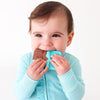Nuby All Silicone Chocolate Bar Teether for 3+ Months - Safe, Durable Silicone in Chocolate Bar Color