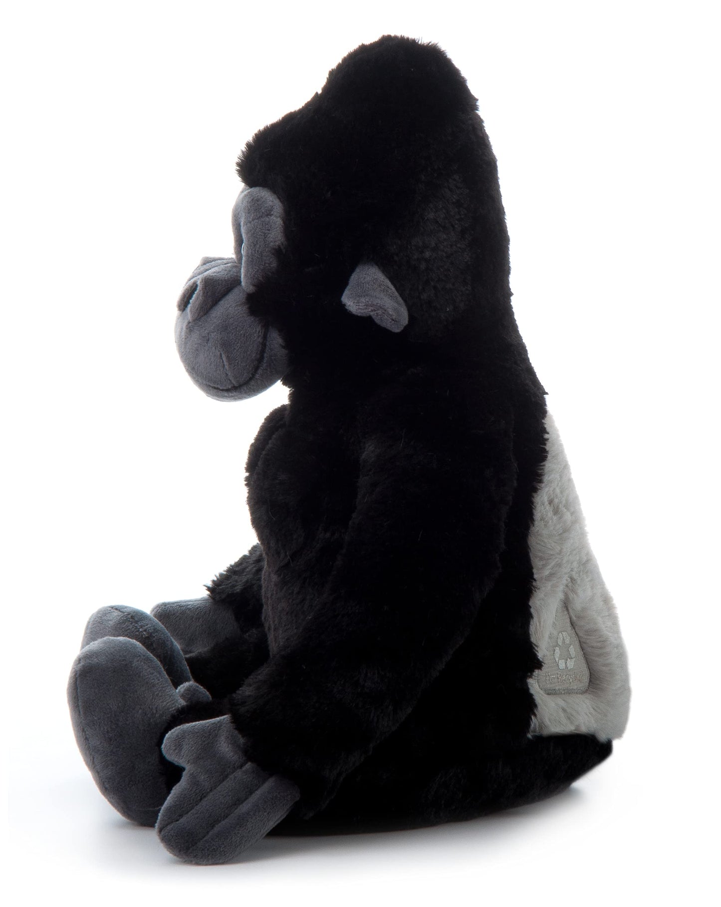 The Petting Zoo Gorilla Stuffed Animal, 12 Inch Plush Toy, Black, Model 420327, Gifts for Kids