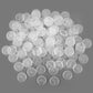 100PCS Miniature Bases+120PCS Adhesive, 25mm or 0.98inch Round Clear Black Plastic Model Bases for Gaming Miniatures Collectible