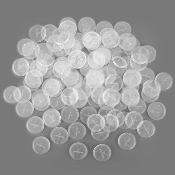 100PCS Miniature Bases+120PCS Adhesive, 25mm or 0.98inch Round Clear Black Plastic Model Bases for Gaming Miniatures Collectible