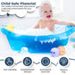 Lumipets Kids Bath Toys Set - Light Up Bath Cubes & Floating Rubber Animal Toys, Bathtub Lights For Kids, Swimming Bath Toys, Co