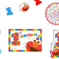 Amscan 241835 Sesame Street Elmo Turns One Room Decorating Kit, Birthday, 10ct , Brown