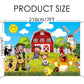 Yriowmi Farm Animals Theme Party Decorations,Children'S Birthday Party Background Fabric,Farm Animal Background Photo Banner,7 X
