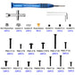 Vgoohobby 357Pcs Universal M2 M2.5 M3 RC Screws Kit Screw Fasteners Gasket Repair Tool Set Compatible with MN D90 D91 MN99S WPL