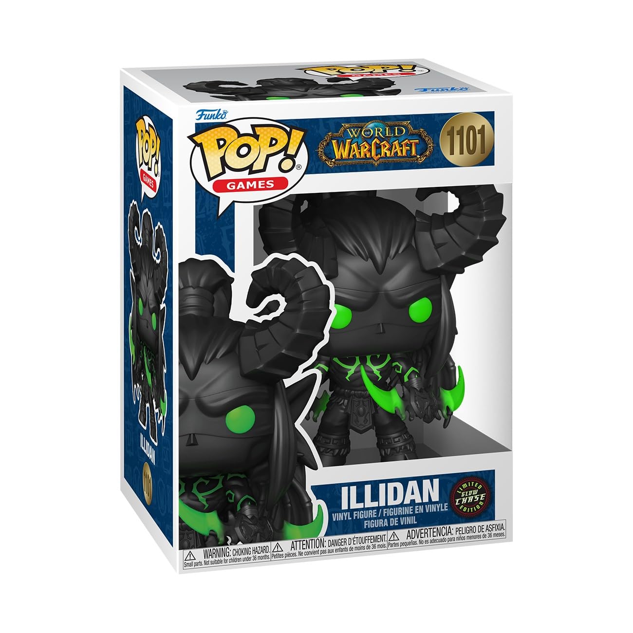 Funko Pop! Vinyl Figure - World of Warcraft Illidan Stormrage - 1/6 Odds Rare Chase - Multicolor Collectible for Kids & Adults
