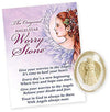 Angel Star 8719 Peace Angel Worry Stone, 1-1/2', Cream