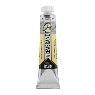 Rembrandt Watercolour Tube 20 ml Interference white 843 (05048430)