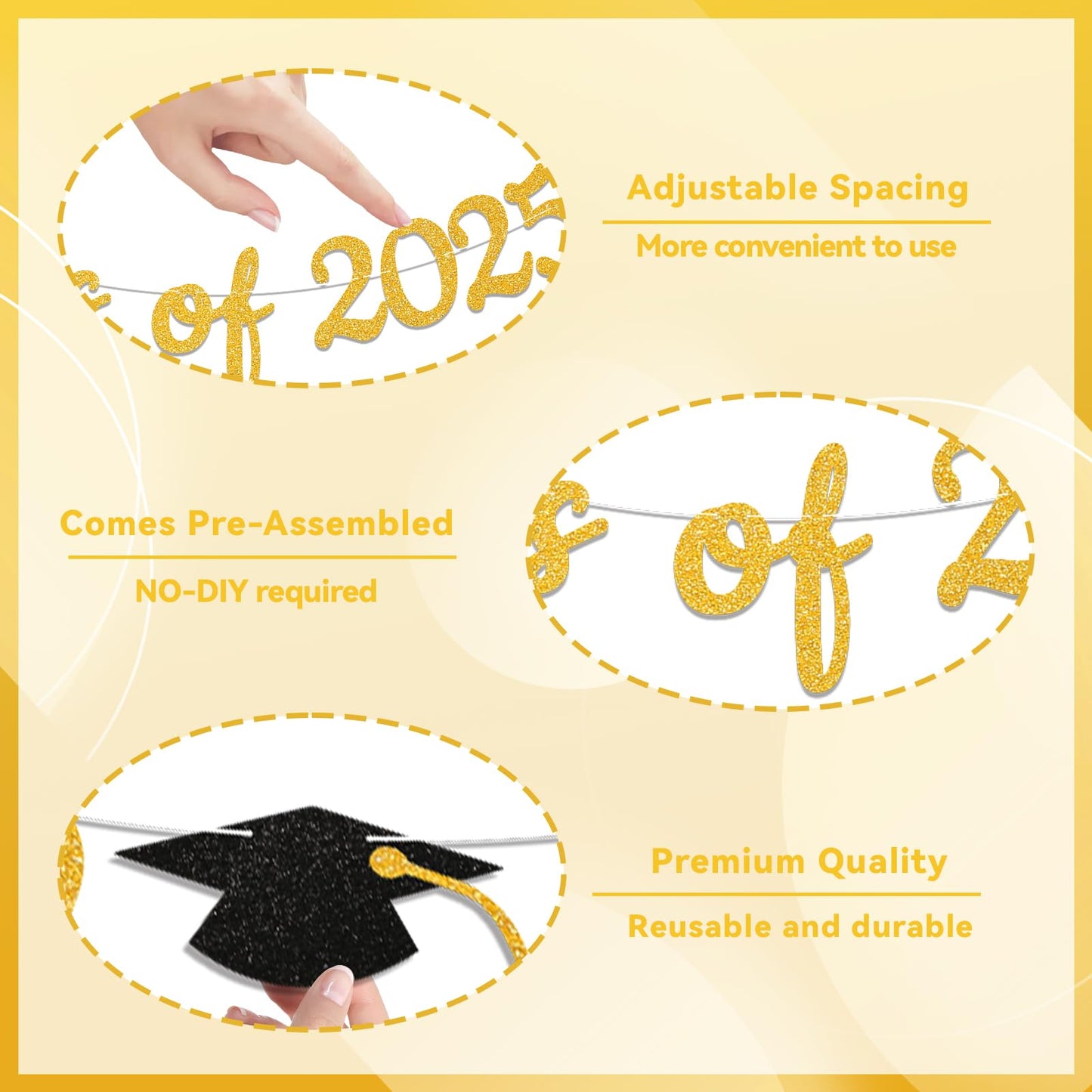 Class Of 2024 Banner - 2024 Graduation Decorations, Congrats Grad Decor, We Are So Proud Of You Banner, 2024 Senior High School
