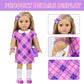 Zntwei American 18 Inch Doll Clothes And Makeup Accessories Playset Fit 18 Inch Doll Includes Dolls Clothes Sunglasses Phone Eye