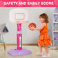 Basketball Hoop Indoor Outdoor Toys For Toddlers 1-3, Kids Basketball Hoop With 3 Balls, Adjustable Mini Basketball Goal, Christ