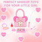 dadop Kids Non-Toxic Makeup Set for Girls 3-10, Personalized Purse, Fun Pretend Play - Large