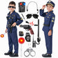 Mgparty Police Officer Costume For Kids Halloween Police Cosplay Accessories For Boys Girls Halloween Dress Up Party