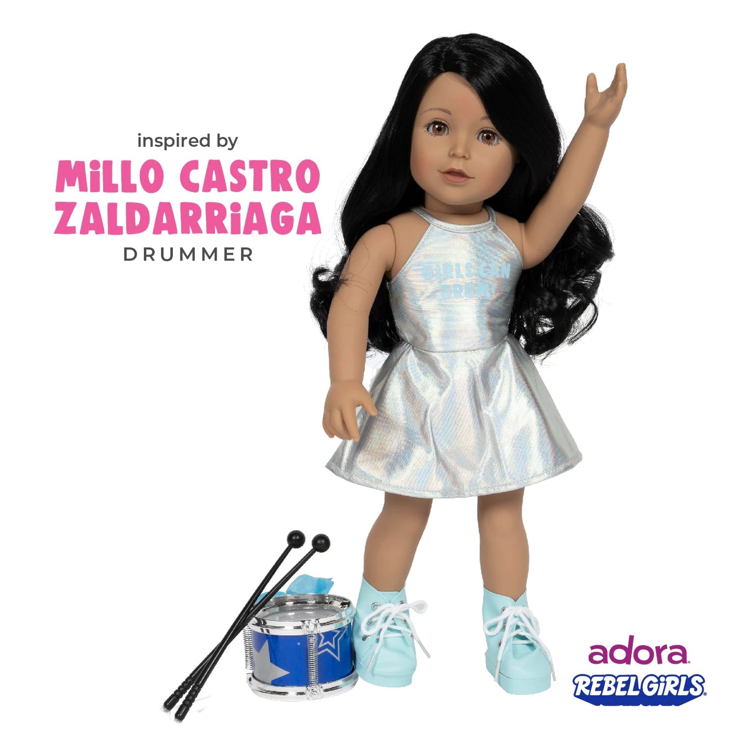 Adora 18'' Rebel Girls Doll Collection - Inspired By Good Night Stories Rebel Girl Books - Premium Quality Soft And Movable Doll