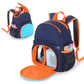 OUKNAK Storage Backpack for Toniebox, Carrying Bag for Toniebox 2 Audio Player Starter Set and Tonie Figurines & Headphone (Dark