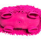 Zugar Land Soft Shaggy Puffer Dog Toy (1 Pink) (8'' X 5'') Rubber. Filled With Air For A Fun Squishy Stretchy Fidget Experience.
