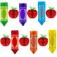 12Pcs Welcome Back to School Hanging Decorations 6 Crayon Hanging Honeycomb Back to School Classroom Decorations 6 Apple Honeyco