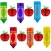 12Pcs Welcome Back to School Hanging Decorations 6 Crayon Hanging Honeycomb Back to School Classroom Decorations 6 Apple Honeyco