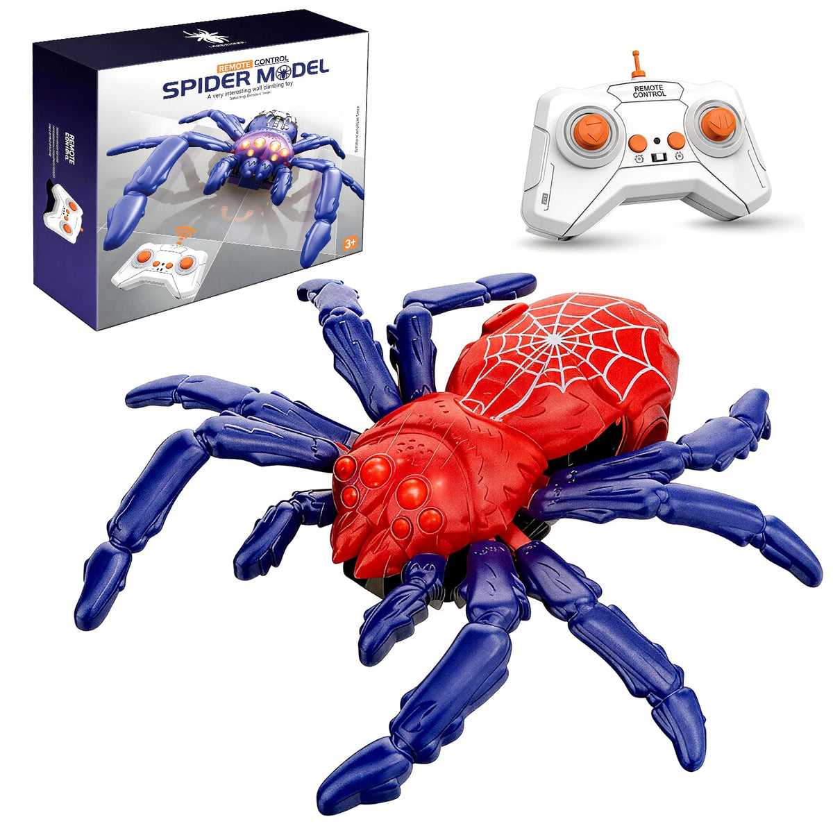 AUTXQU Wall Crawler Gecko Rechargeable Remote Control Robot Wall Ceiling Climbing Toys with 360 Rotation,Funny Pranks Birthday G
