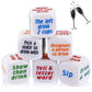 Hanaive 6 Pcs Party Drinking Bar Dice Game Resha Roulette Drinking Games Bachelorette Party Game For Adults White Elephant Gift