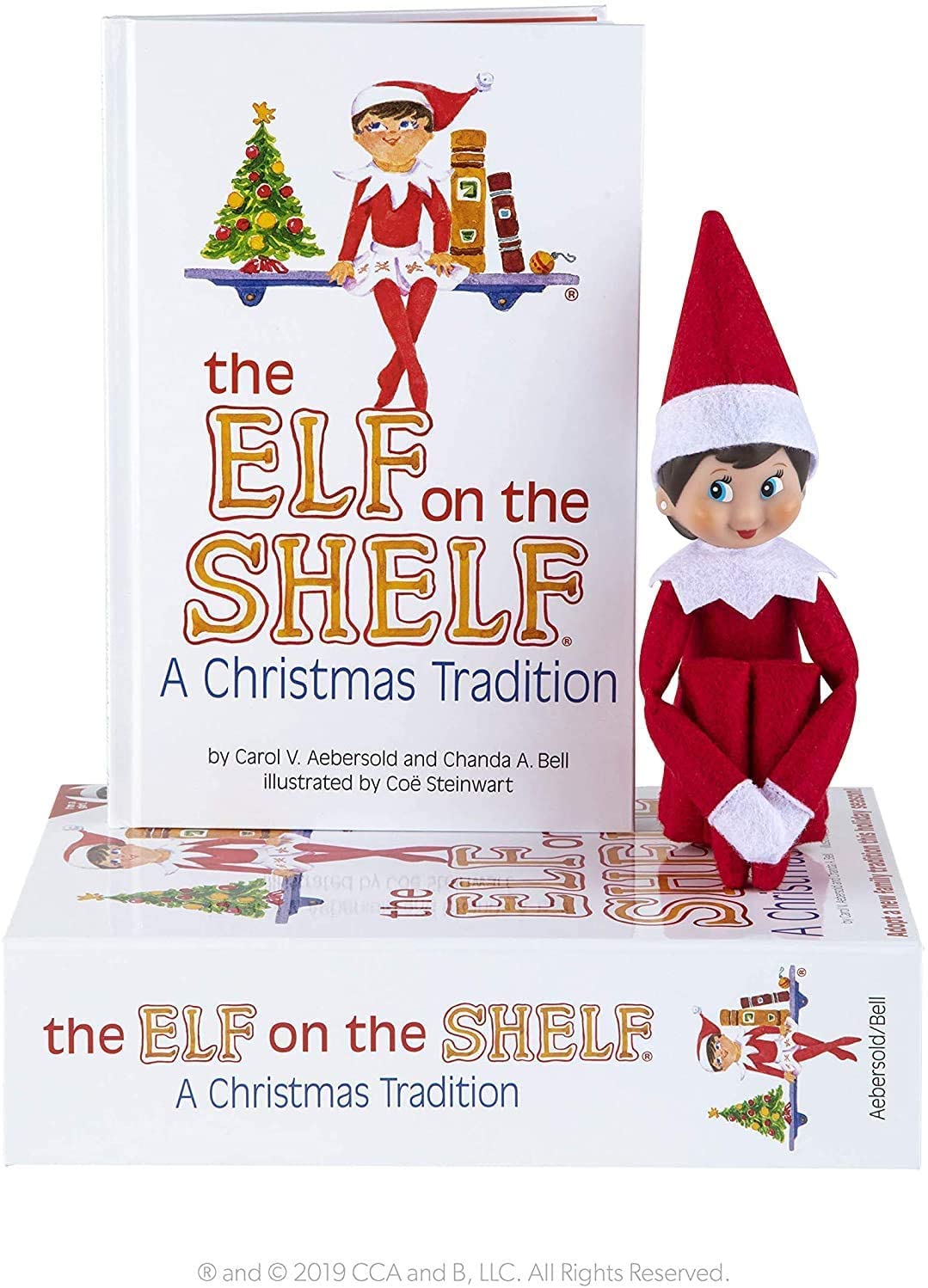 The Elf on the Shelf Scout Girl Doll - Light Tone Blue Eyed, Polyester, Rainbow Snow Pixie