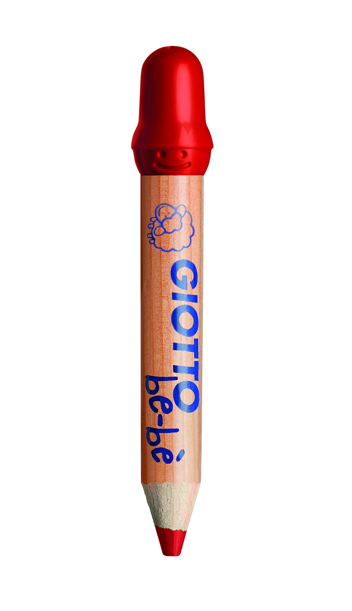 GIOTTO be-b Super Large Pencil Set of 6 Assorted Colours, Super Washable, Suitable for Ages 2+