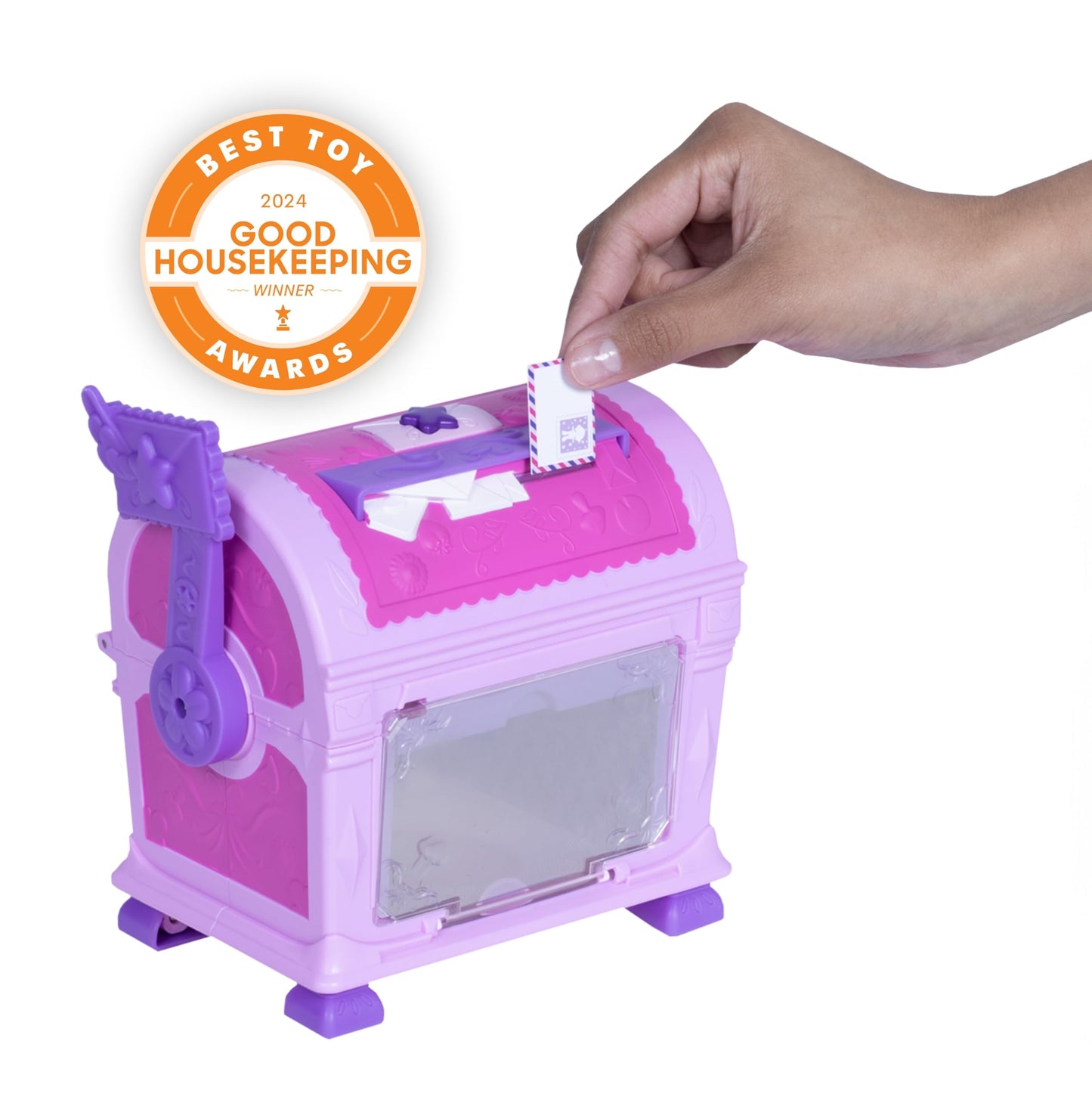 Goliath Secret Findees Magic Mailbox Pink | Includes Either Audree Or Roxee | Discover 10+ Surprises Inside | Recommended For Ages 4+
