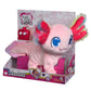 Chi Chi Love Axolotl, Cable Controlled, with Fluffy Rainbow Gill, Sound, Runs and Moves, 20 cm, from 3 Years