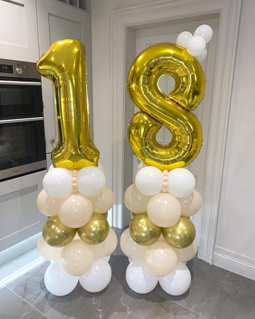 40 Inch Gold 17 Number Balloons Giant 17 Balloons Gold Birthday 17 Balloons 17Th Birthday Anniversary Party Decorations Supplies