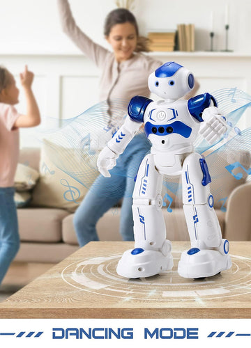 KingsDragon RC Robot Toys for Kids, Gesture & Sensing Programmable Remote Control Smart Robot for Age 3 4 5 6 7 8 Year Old Boys