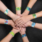 DERAYEE 24 Pcs Dinosaur Slap Bracelets for Kids, Jurassic Forest World theme Snap Bands Toy Gift Party Favor Supplies for Dino P