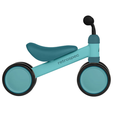 Retrospec Cricket Baby Walker Balance Bike,5.75 Inches, With 4 Wheels For Ages 12-24 Months - Toddler Bicycle Toy For 1 Year Old