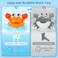 Gigilli Crab Baby Bath Toys, Rechargeable Bath Bubble Machine For Toddler Easter Basket Stuffers, Bathtub Bubble Maker With Music For Kids Ages 1-3 6-12 12-18 Months Boys Girls 1St Birthday Gifts