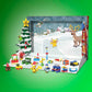 MEGA Pok  mon Building Toys Set, Holiday Calendar with 202 Pieces, 2 Poseable Characters and Accessories, for Kids