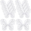 Chivao 10 Pieces Fairy Wings Butterfly Wings Wedding Decoration Costume Birthday Christmas Party Favors For Boys Girls(White)