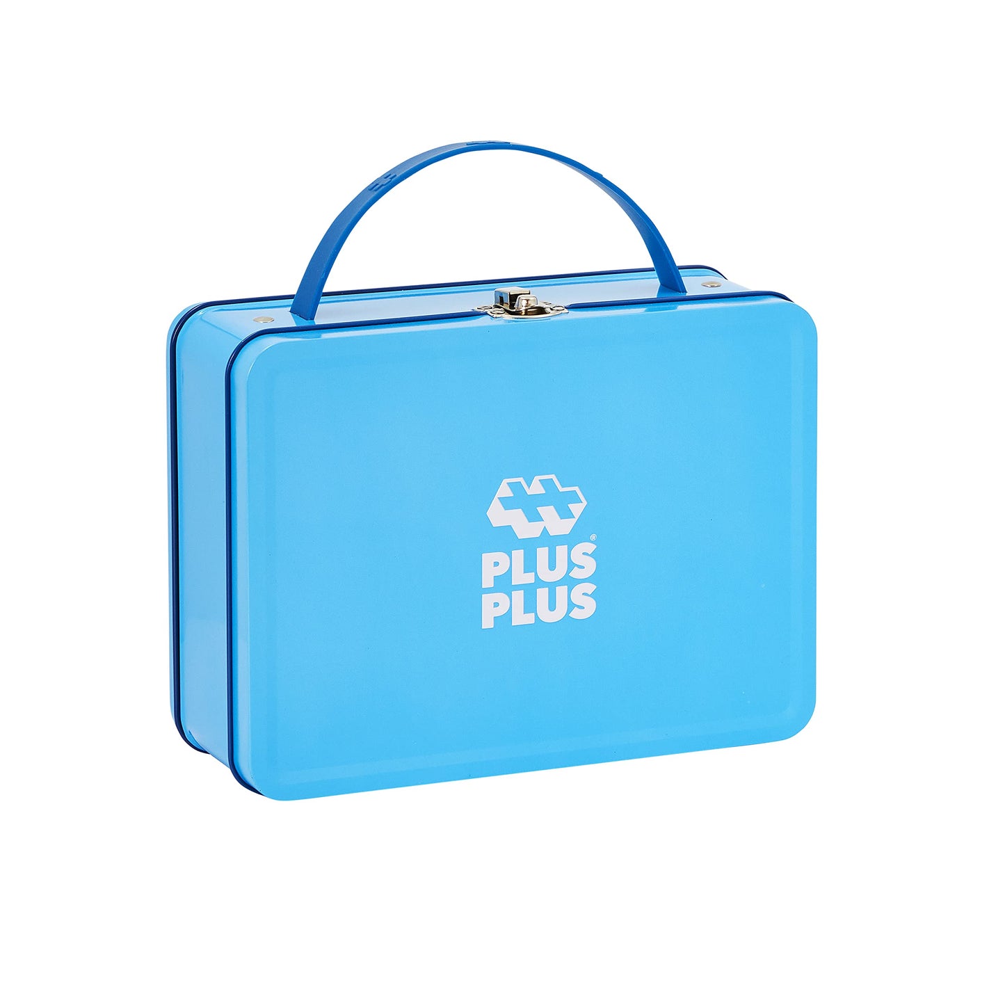 PLUS PLUS Building Set - 600 Mini Interlocking Pieces, Metal Suitcase, 2 Green Baseplates, Multi Color, Model 07002